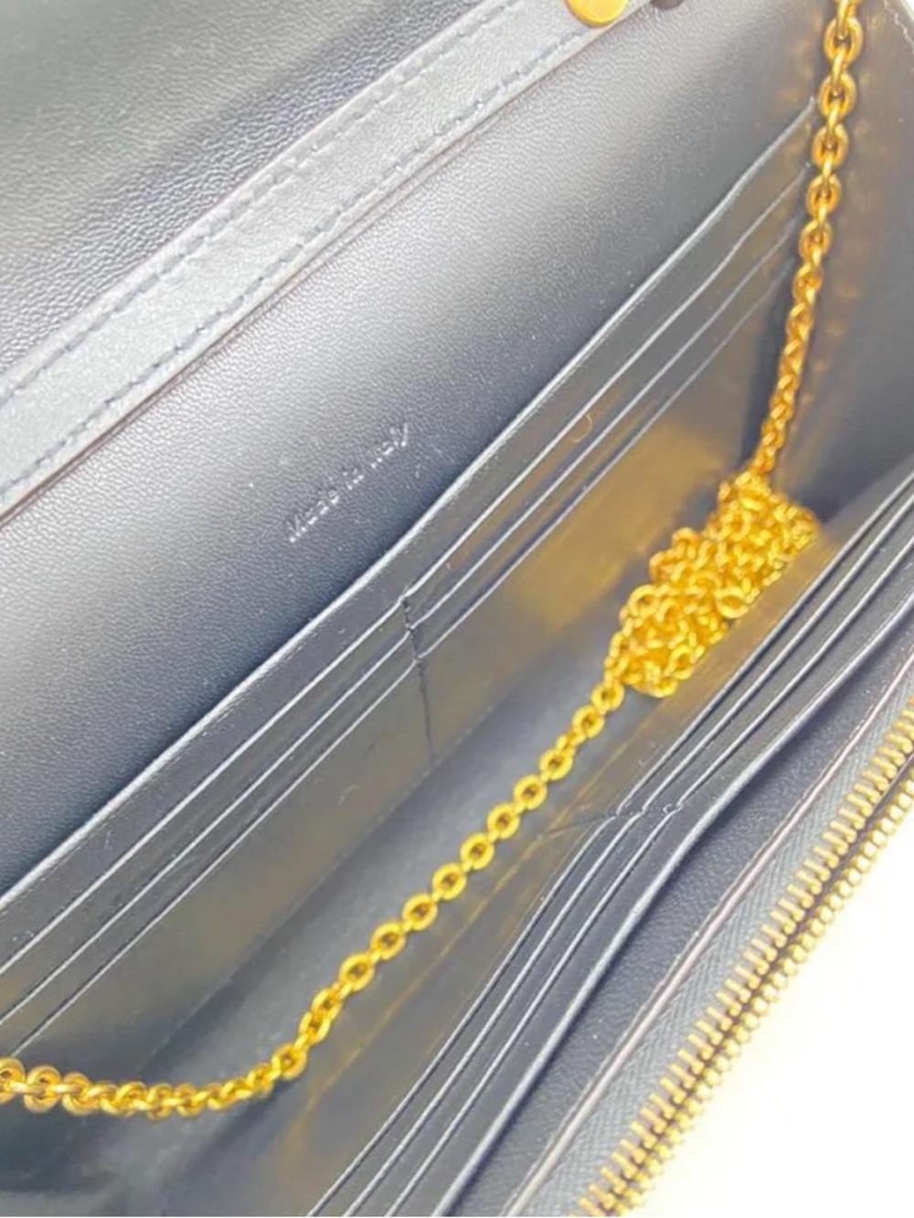 Authentic Celine Tricolor Leather Envelope Crossbody Bag in Yellow - Picture 3 of 7
